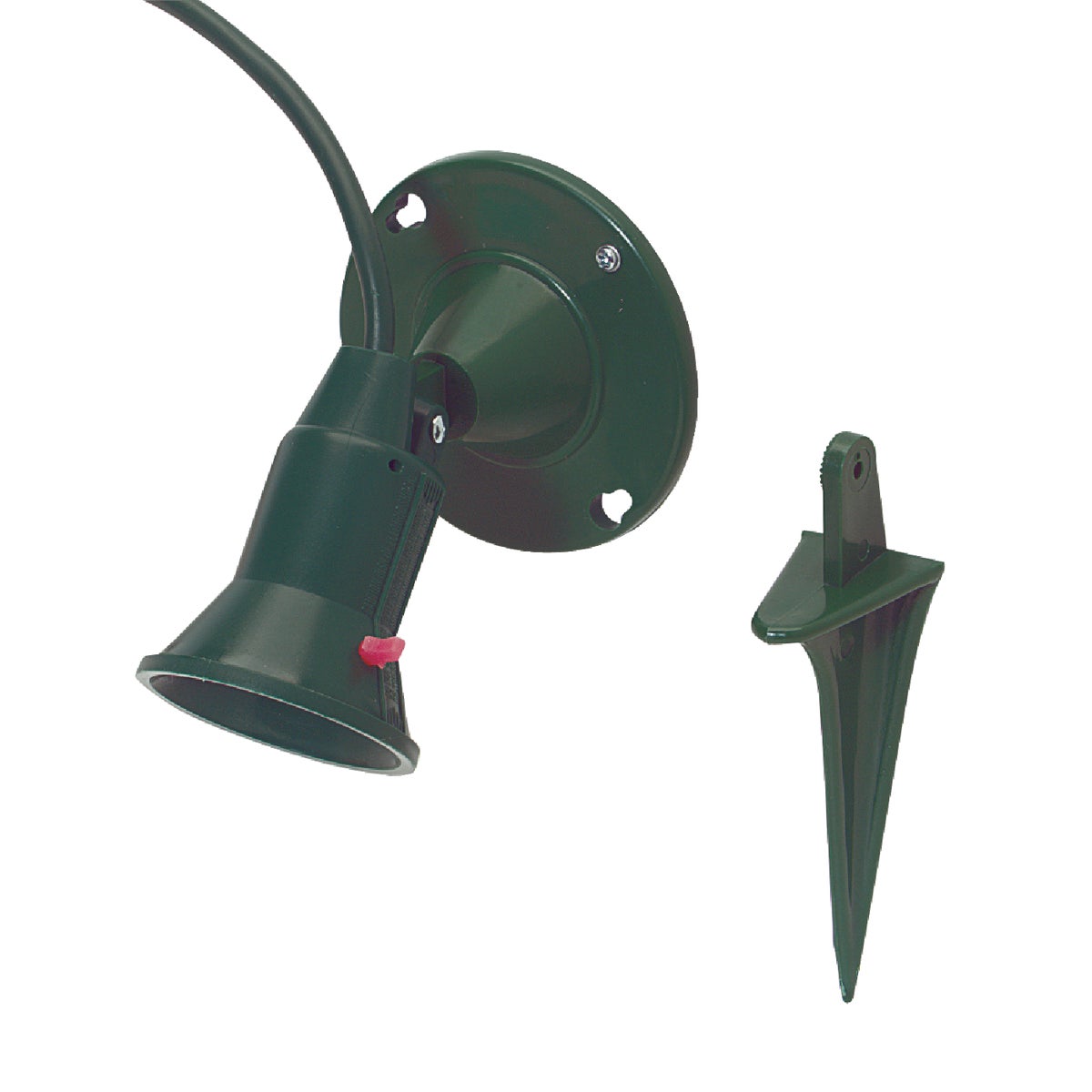 150w Plastic Par38 Green Weatherproof Outdoor Lampholder With 6' Cord
