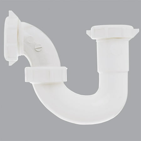 1-1/2 In. White Polypropylene Slip-joint Repair Sink Trap With Reducer Washer