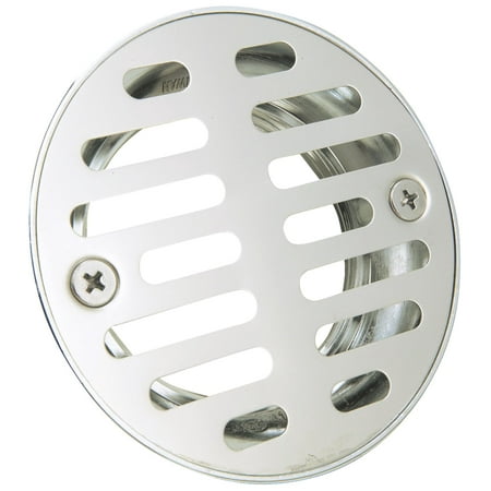 2 Inch Cast Brass Shower Drain With 3-1/2 Inch Stainless Steel Strainer