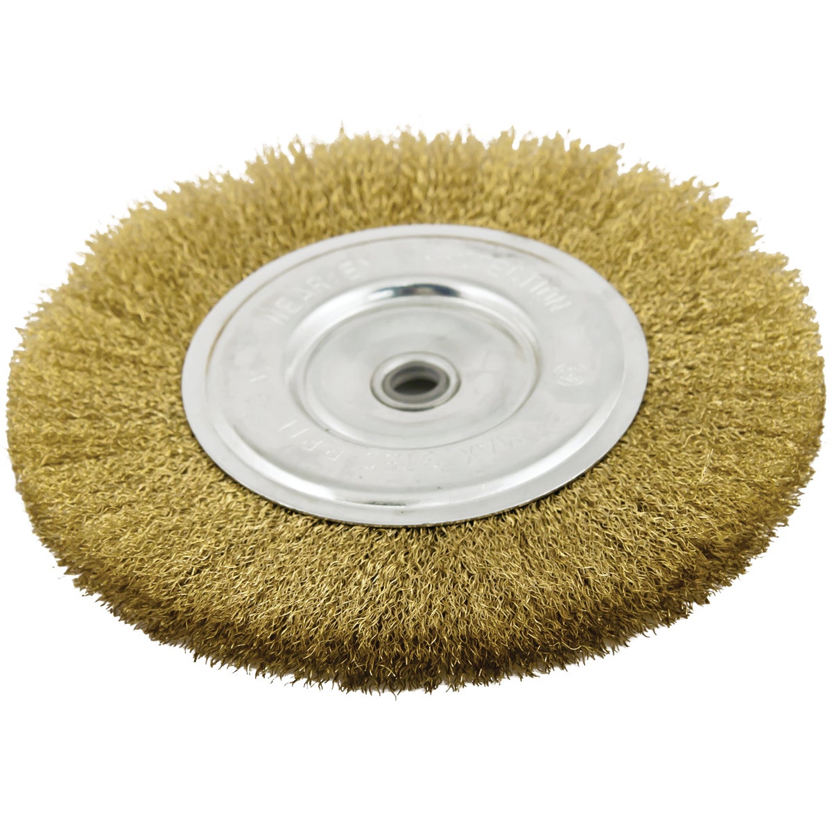 6 Inch Coarse Bench Grinder Wire Wheel With 1/2 Inch Adapter Ring