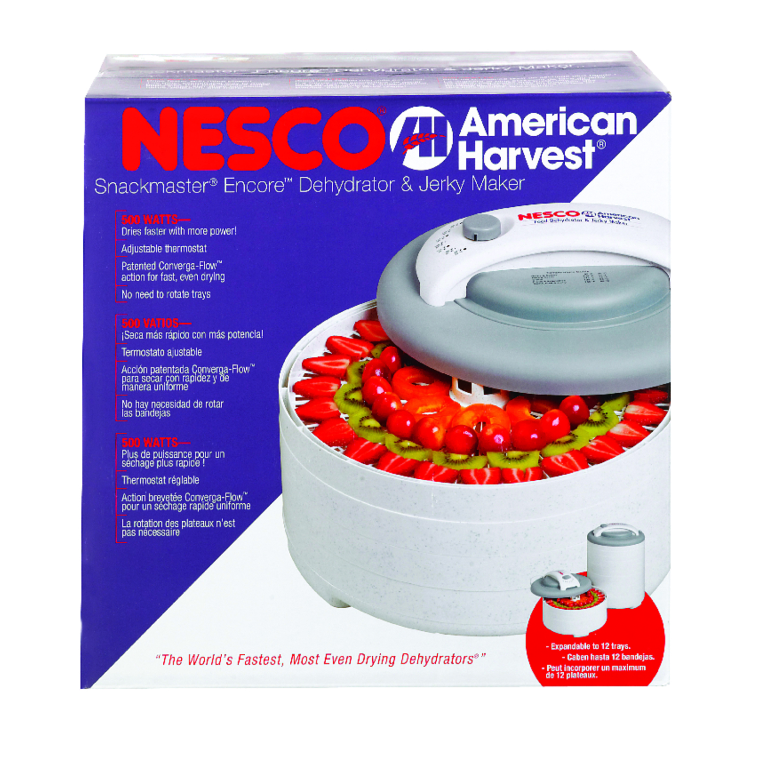 Snackmaster Encore Food Dehydrator Fd-61 With 4 Trays And Adjustable Temperature