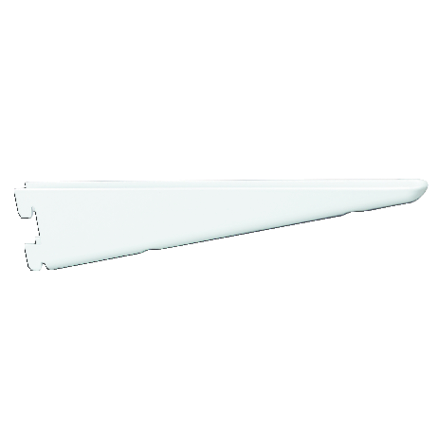 Series 82 Dual-Track Shelf Bracket, Heavy-Duty, White Steel, 9-In.