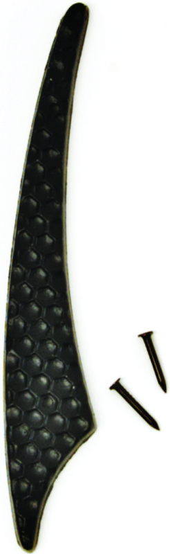 4-1/2 In. Black Hammered Aluminum House Number One - Durable & Stylish