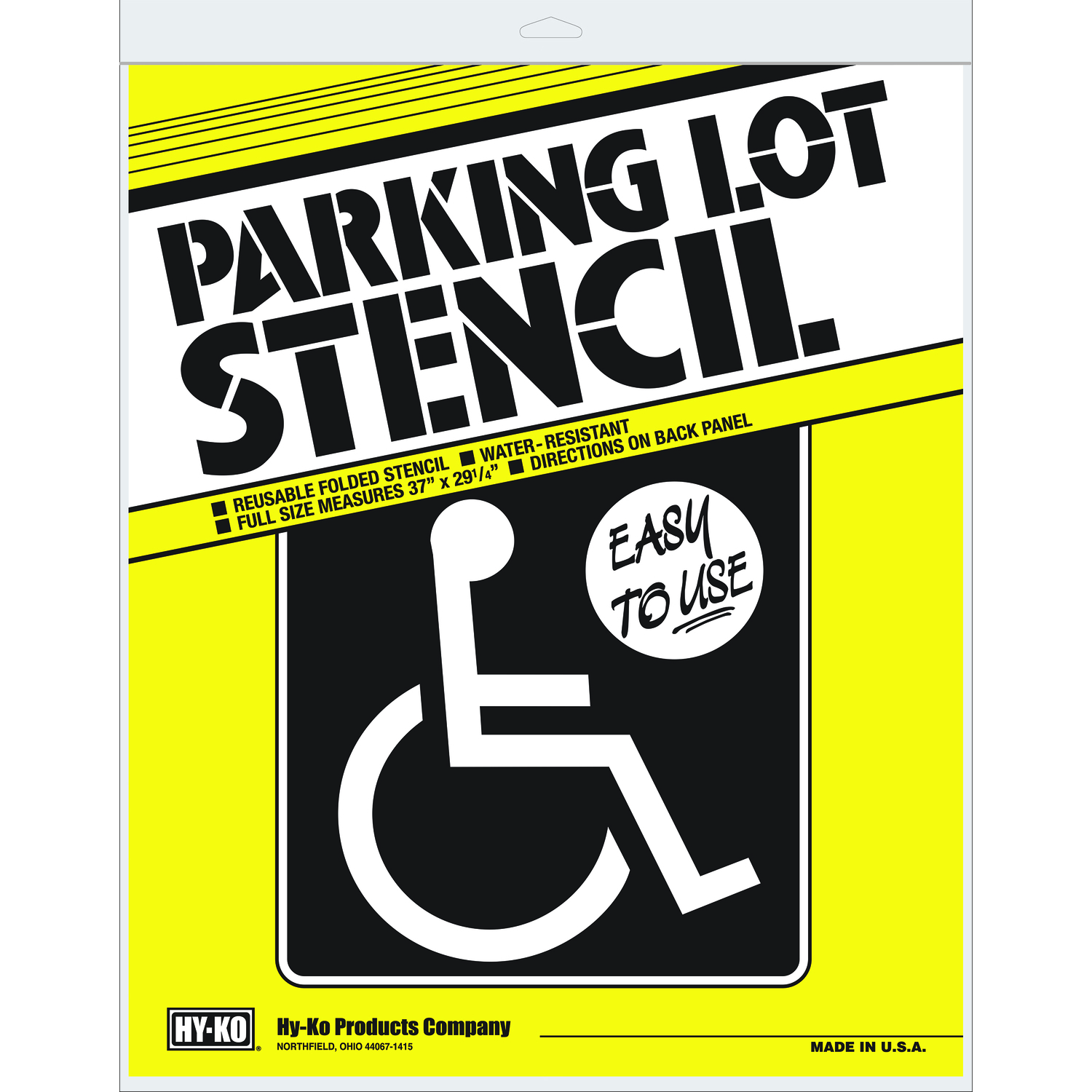 Handicapped Parking Lot Stencil 37 In. H X 29.25 In. W