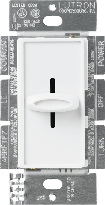 Lutron Skylark Incandescent White Slide Dimmer Switch