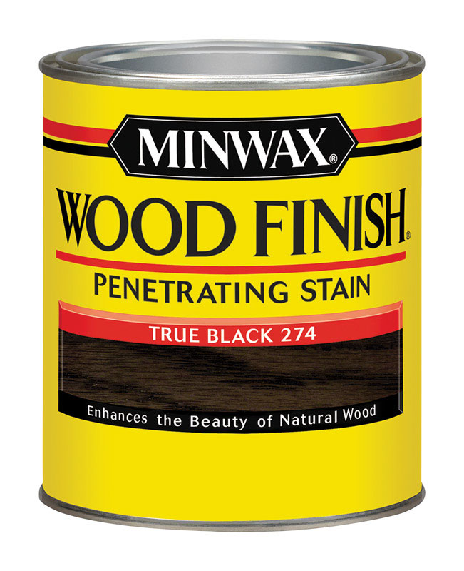 Penetrating Wood Finish, Oil Based, True Black, Qt.