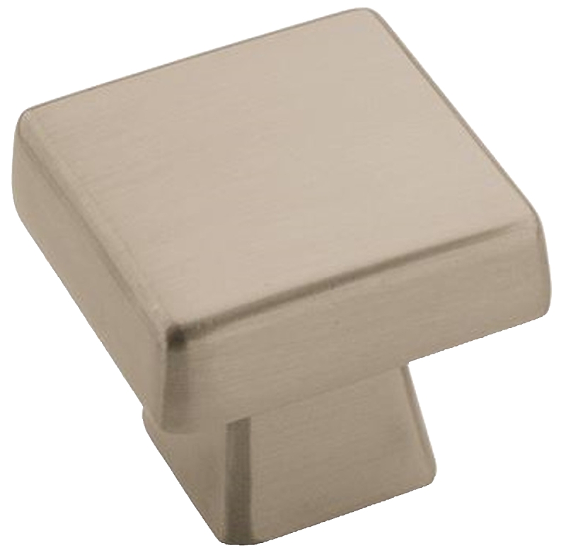 Amerock Blackrock 1.1875 In. Square Satin Nickel Knob