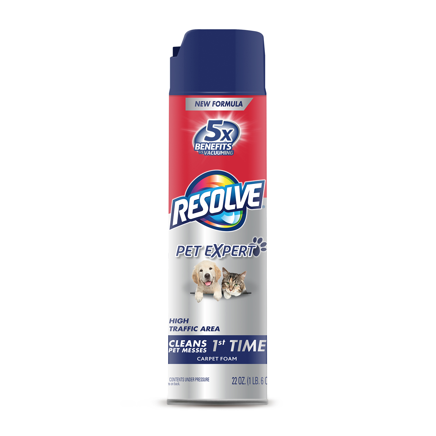 Carpet Cleaner, Pet & High Traffic Formula, 22 oz.