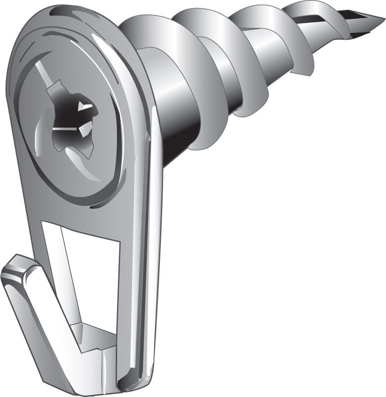Hillman Anchor Wire 35 Lb. Capacity White Self-Drilling Wall Driller Picture Hanger (4-Count)