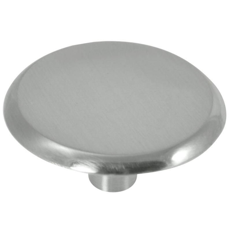 Modern Round Cabinet Knob 1-3/4 In. Diameter Satin Nickel Finish