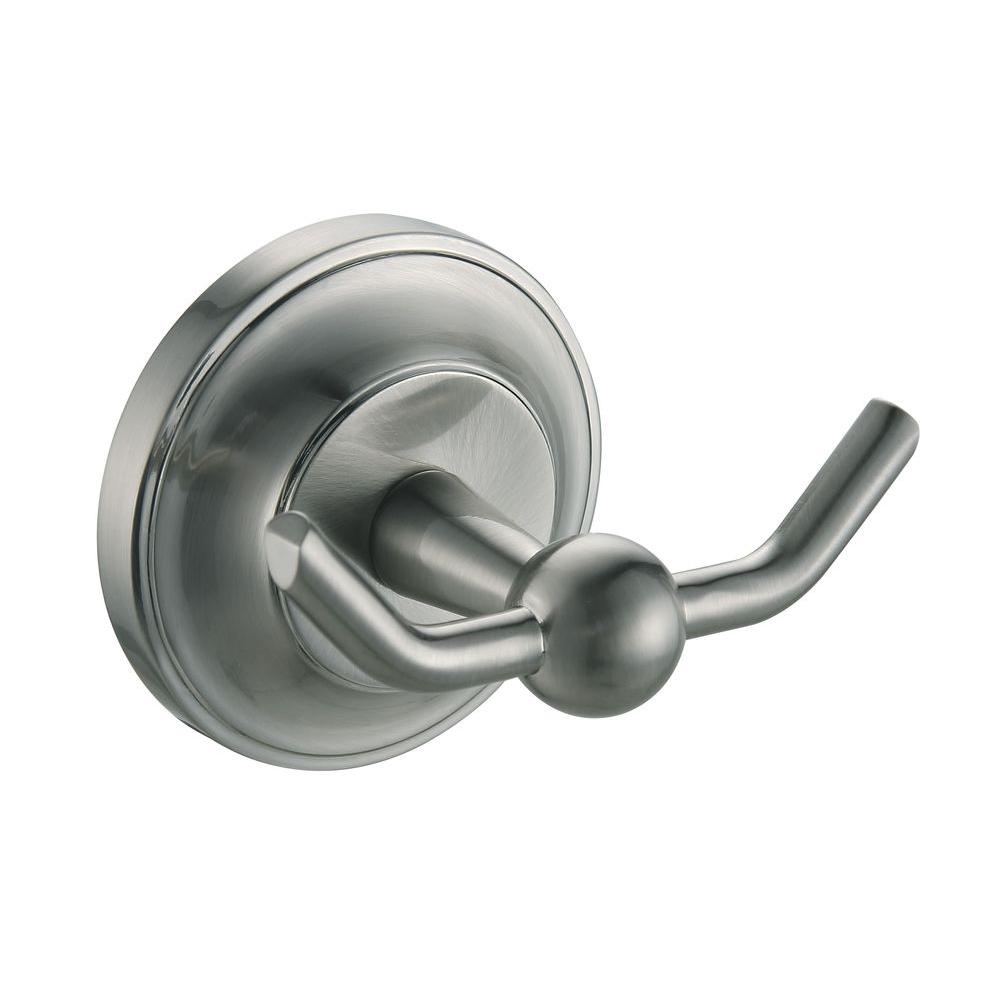Elysium Double Robe Hook 63428 In Satin Nickel Finish