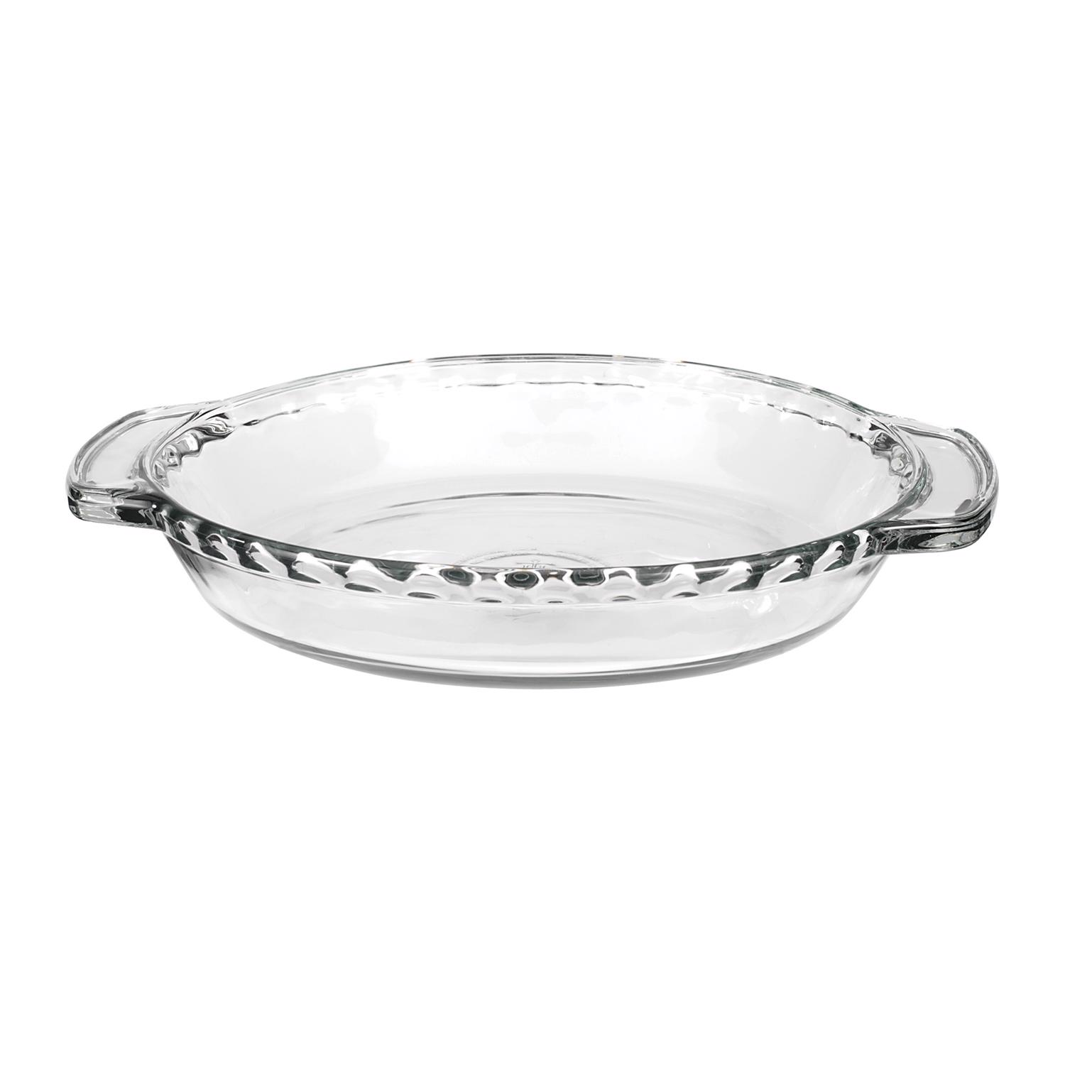 Fire-king 9 In. W X 9.5 In. L Deep Pie Dish - Clear Glass