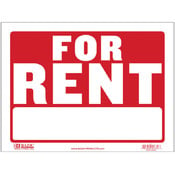 BAZIC 9" X 12" For Rent Sign, Box Pack of 24 by Bazic