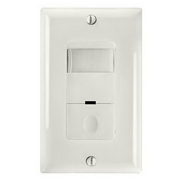 Ios Series 800-watt Self-adaptive In-wall Pir Sensor Switch, White