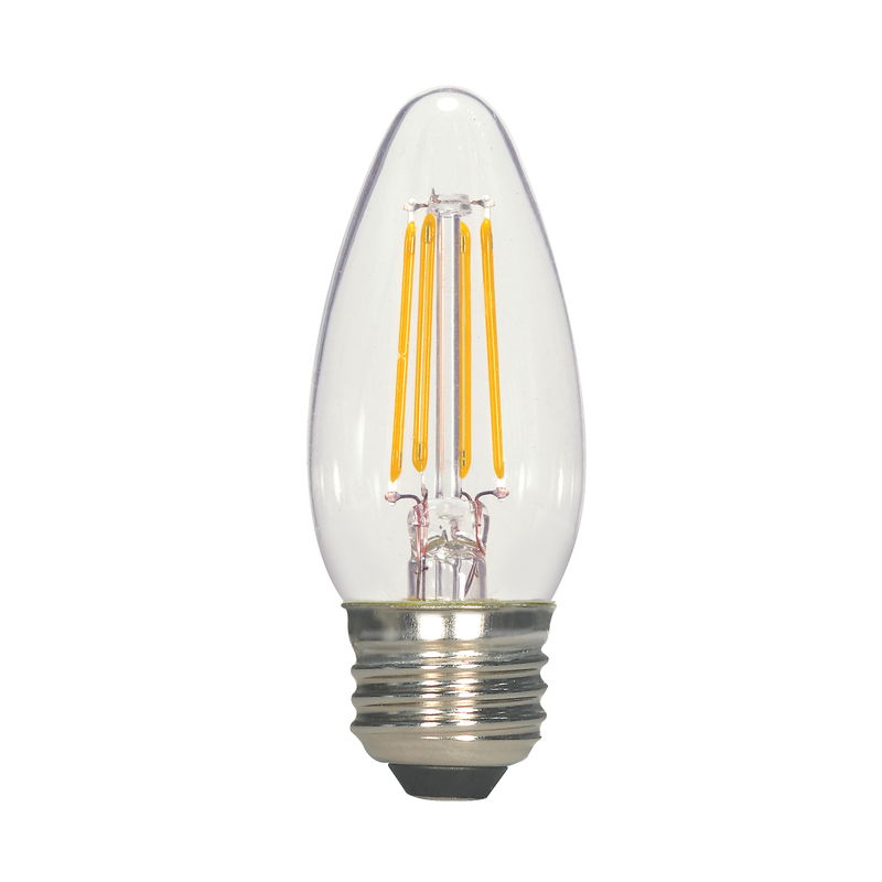 Satco C11 Medium LED Decorative Light Bulb