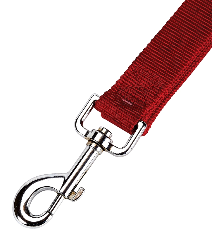 Dog Lead 1" X 6' Nylon Red - Durable And Reliable Pet Leash
