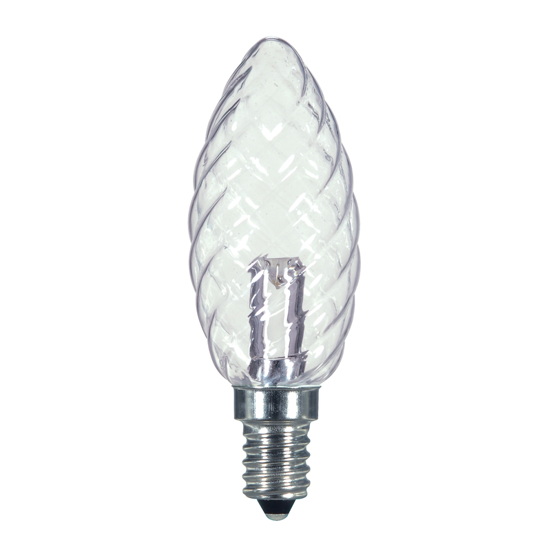 SATCO S9155 Bulb, LED,1W,120V,BA9 1/2,Base E12,27K