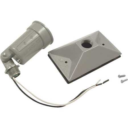 Gray Weatherproof Outdoor Lamp-holder Model 5914-1 For Single Bulb Use