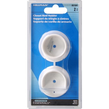 Group 851541 White Plastic Pole Socket Set, 1-3/8-inch