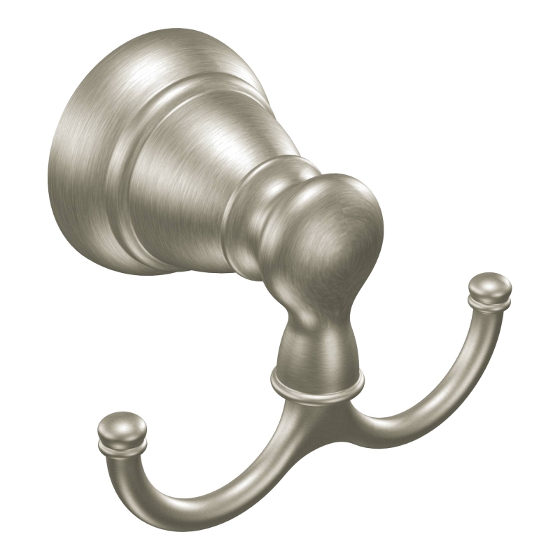 Banbury Double Robe Hook, Brushed Nickel