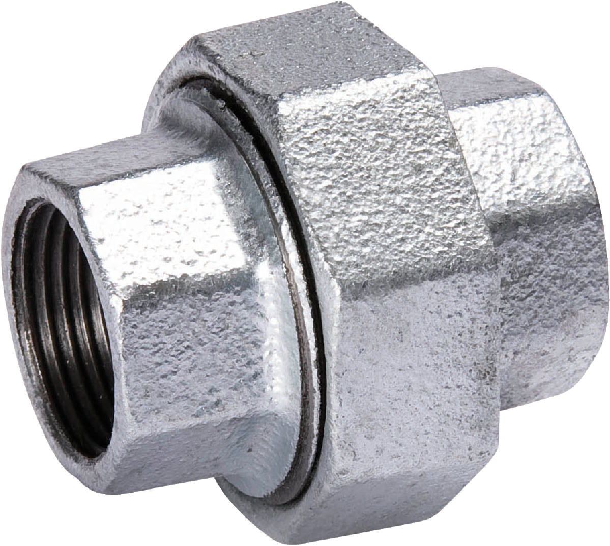 1 In. X 1 In. Fpt Malleable Iron Galvanized Union Pipe Fitting