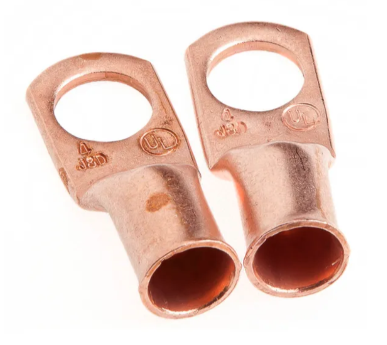 Forney #4 Cable x 3/8 In. Stud Copper Cable Lug (2-Pack)
