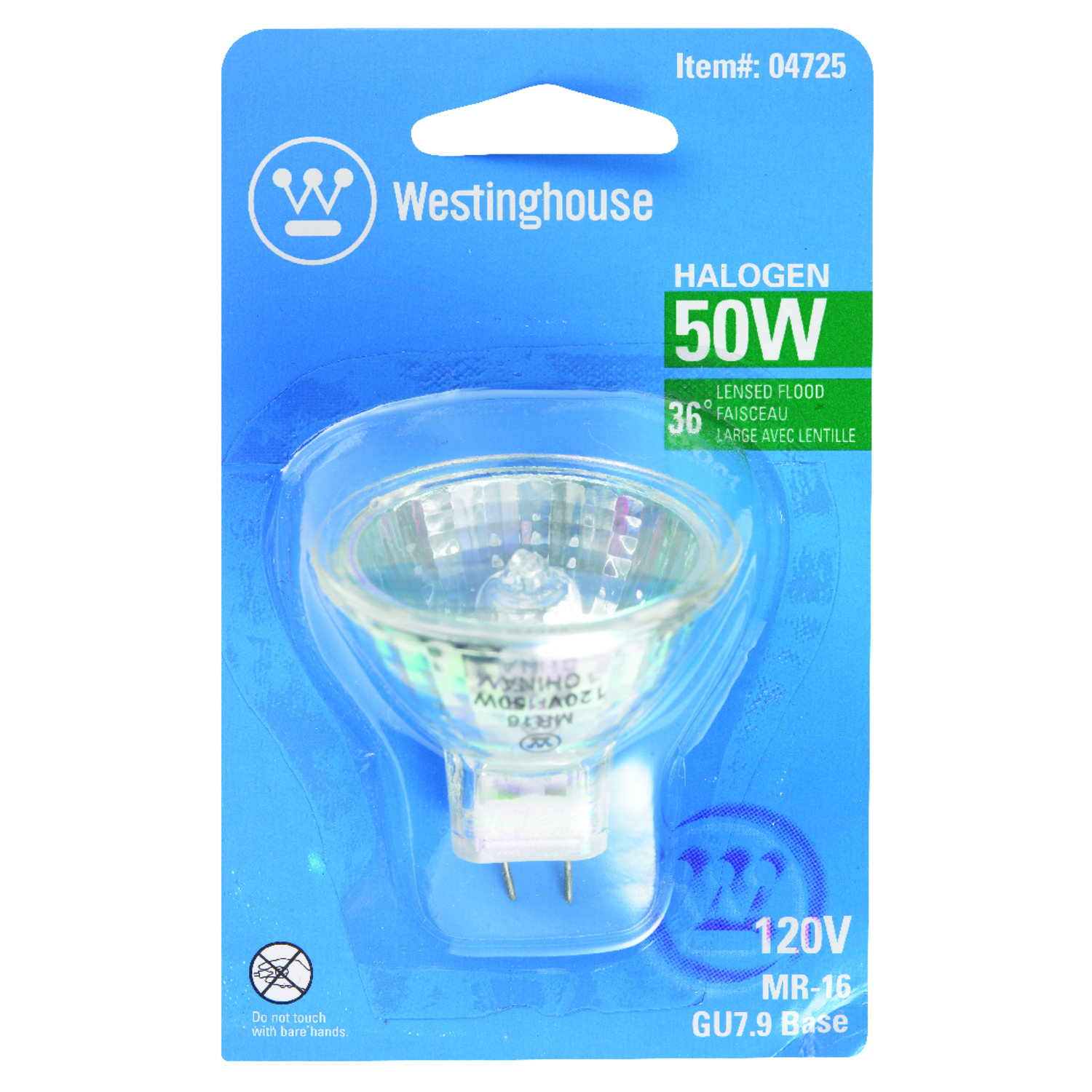 Satco 60W Equivalent Clear G8 Base MR16 Halogen Floodlight Light Bulb
