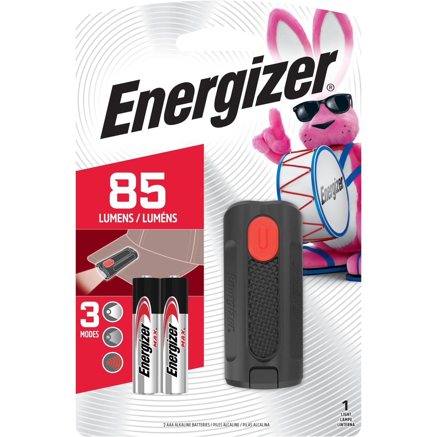 85 Lumens Black Led Cap Light With Aaa Batteries Included