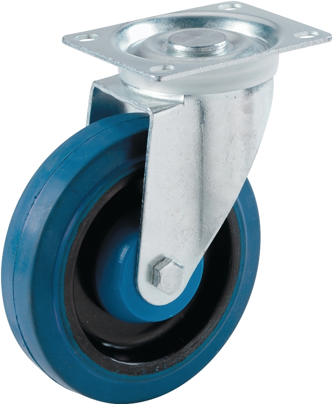 Shepherd Hardware 4 In. Elastic Rubber General-Duty Swivel Plate Caster