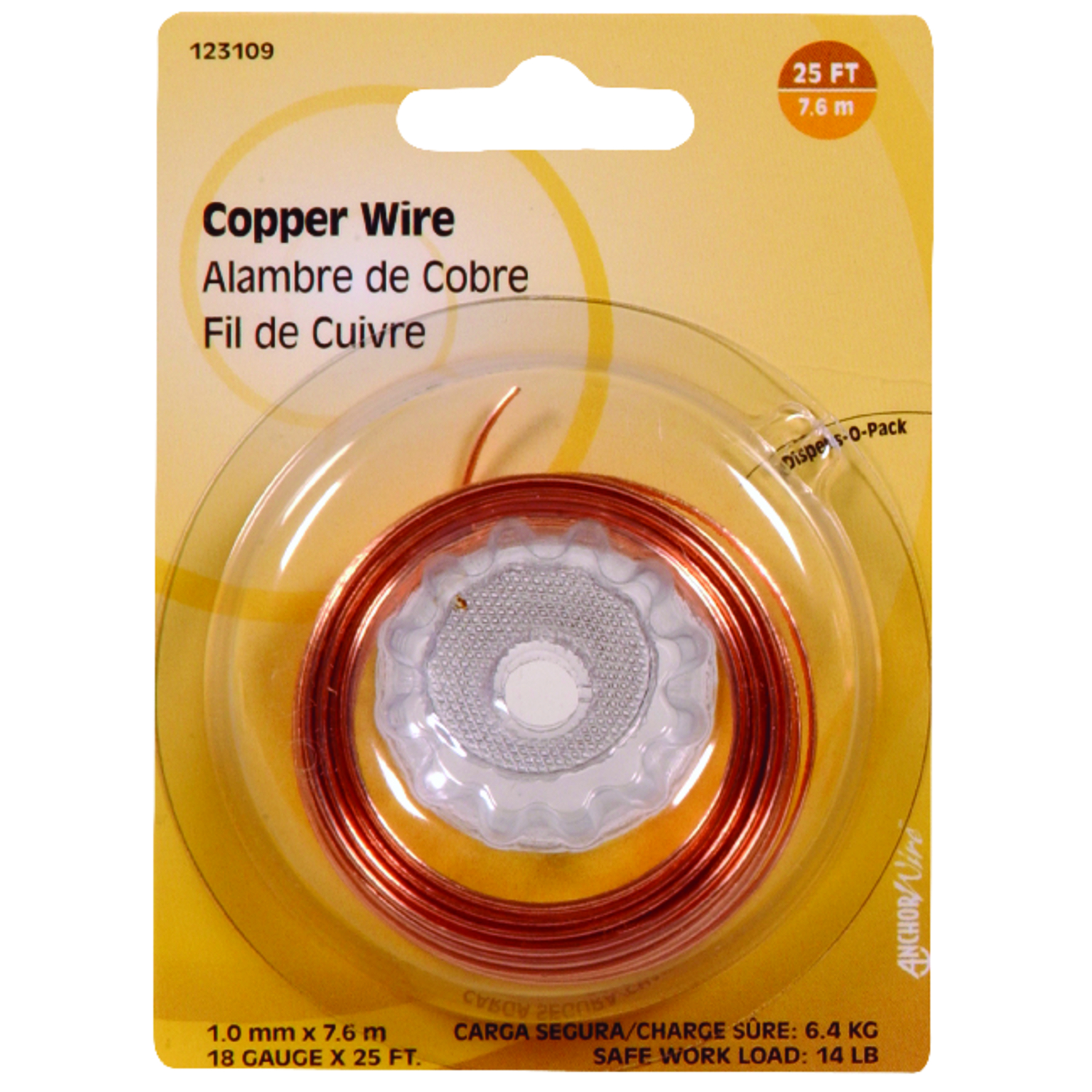 18-Gauge Copper Wire, 25-Ft.