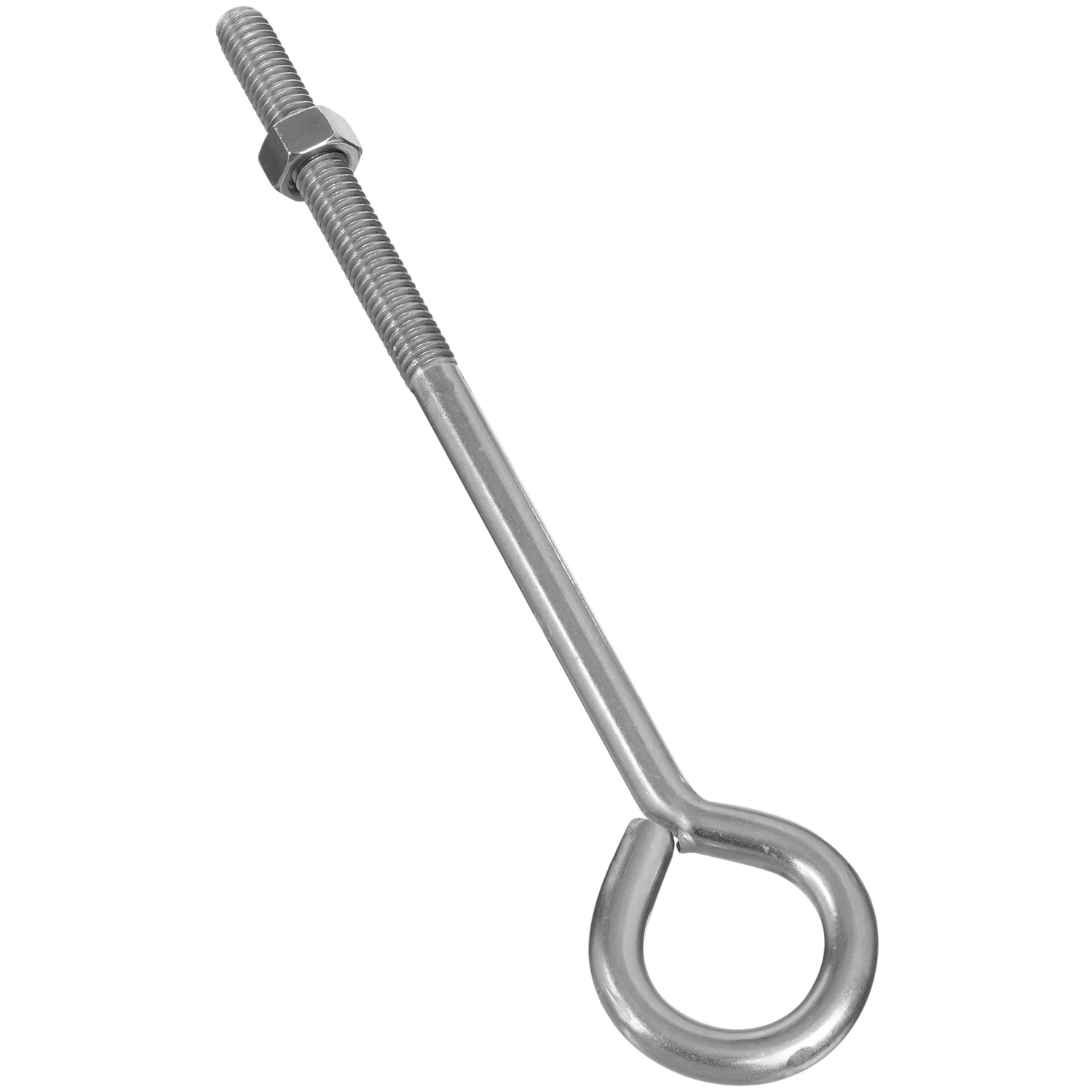 Eye Bolts, Stainless Steel, 3/8 x 8 In.