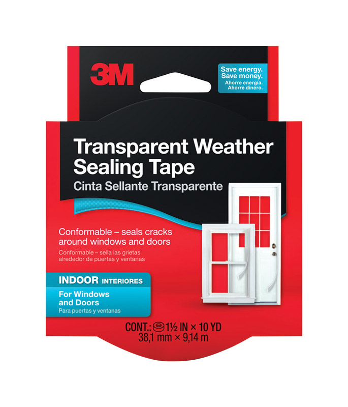 1-1/2 In. X 30 Ft. Clear Weatherseal Tape For Windows And Doors