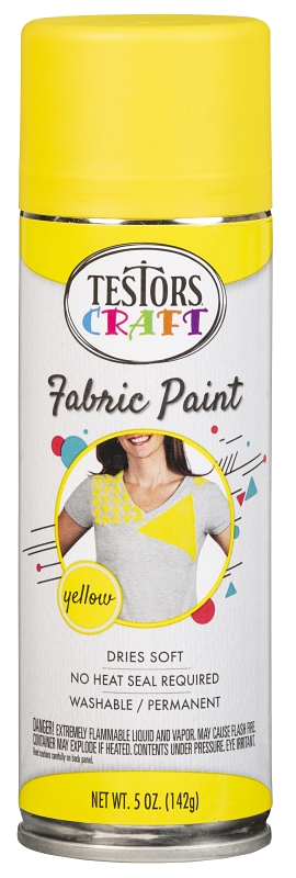 Testors Craft 5 Oz. Matte Yellow Fabric Spray Paint