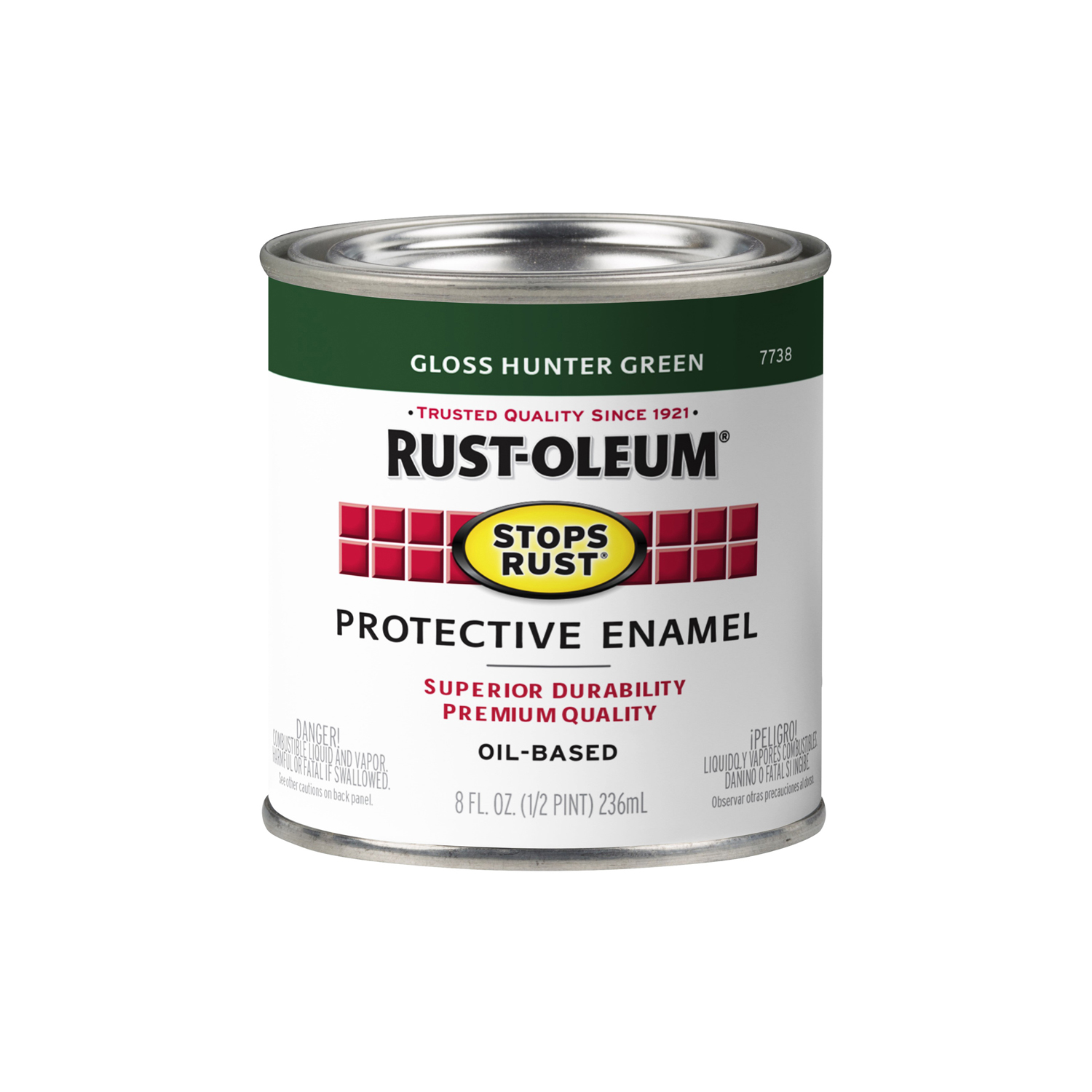 Stops Rust 1/2-Pint Gloss Hunter Green Enamel