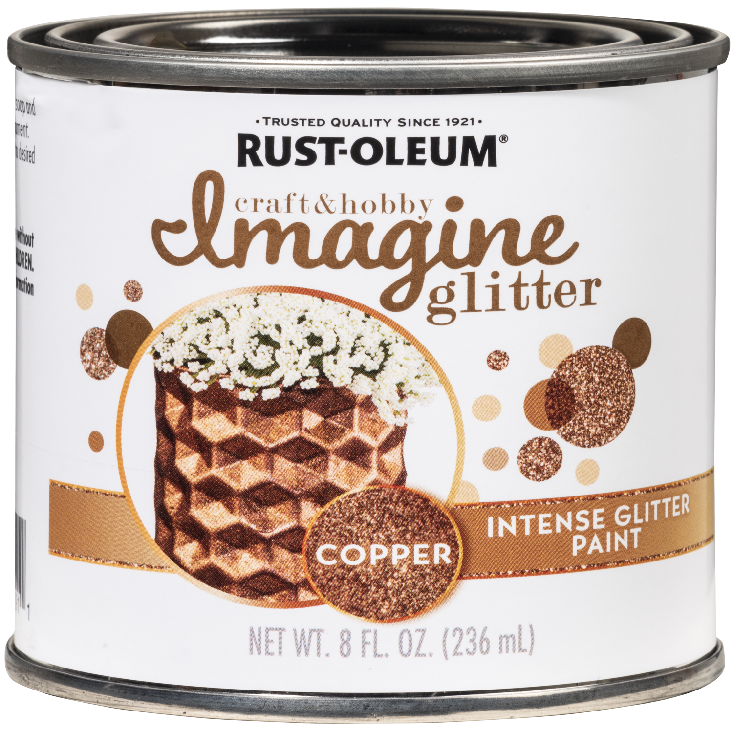 Rust-Oleum Imagine Craft & Hobby 8 Oz. Intense Copper Glitter Paint