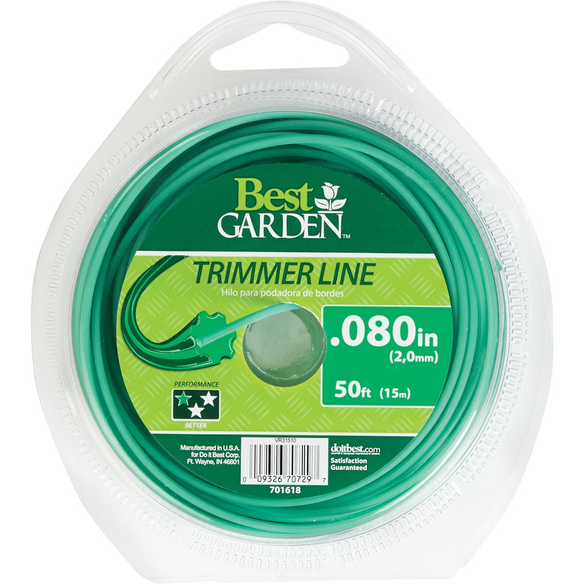 0.080 In. X 50 Ft. Round Trimmer Line Model 16249