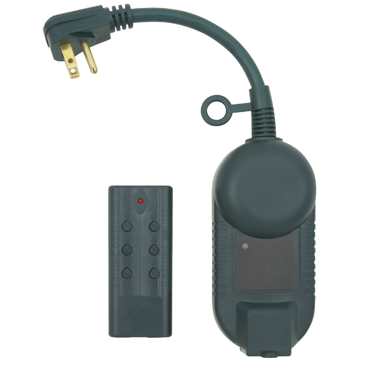 12.5a 120v 1500w Green Outdoor Timer With Remote Control Kb-200ew