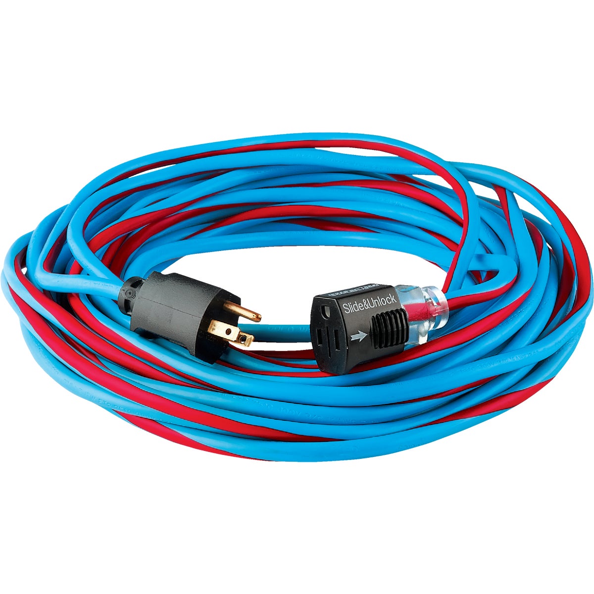 100 Ft. 12/3 Heavy Duty Extension Cord With Lighted End