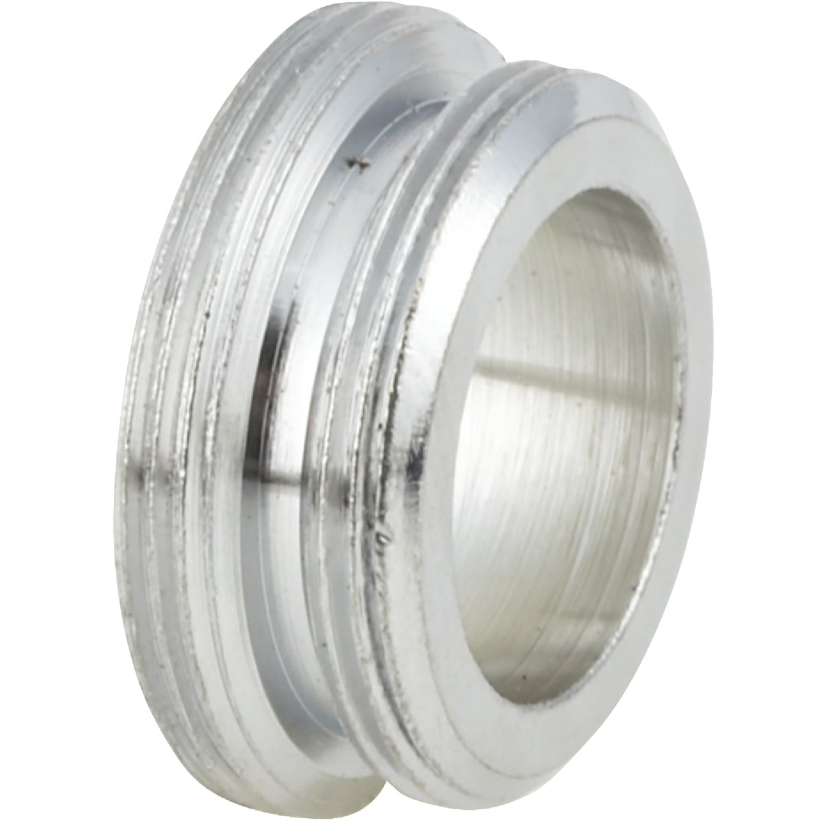 15/16"-27 Female To 55/64"-27 Male Chrome Aerator Faucet Adapter