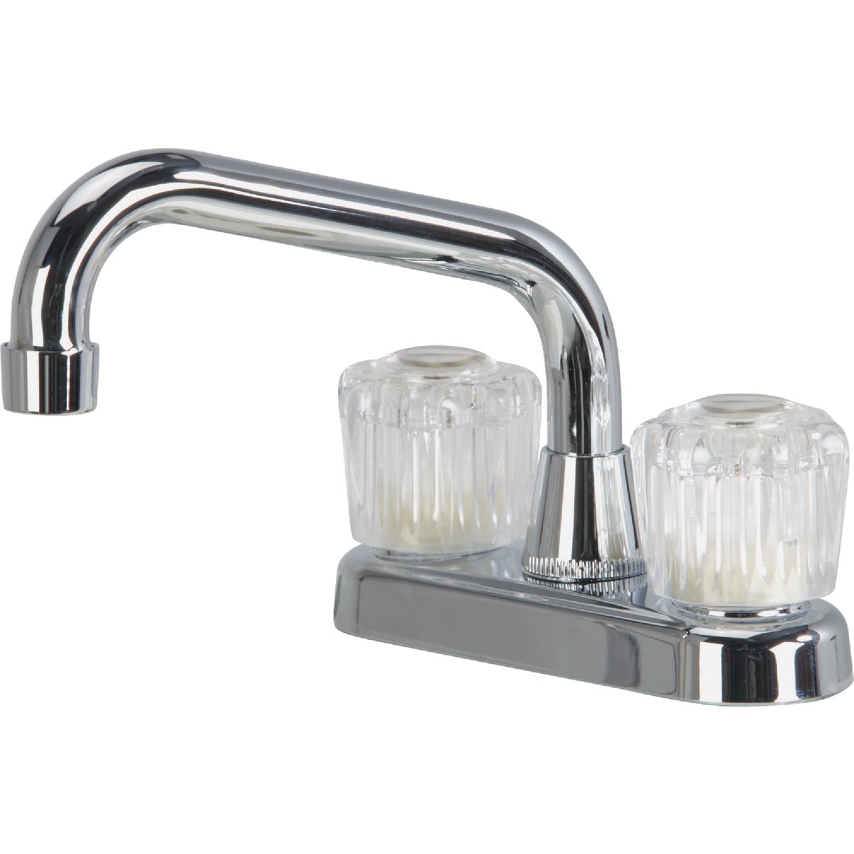 4 In. Center 2-handle Non-metallic Laundry Faucet, Chrome Finish