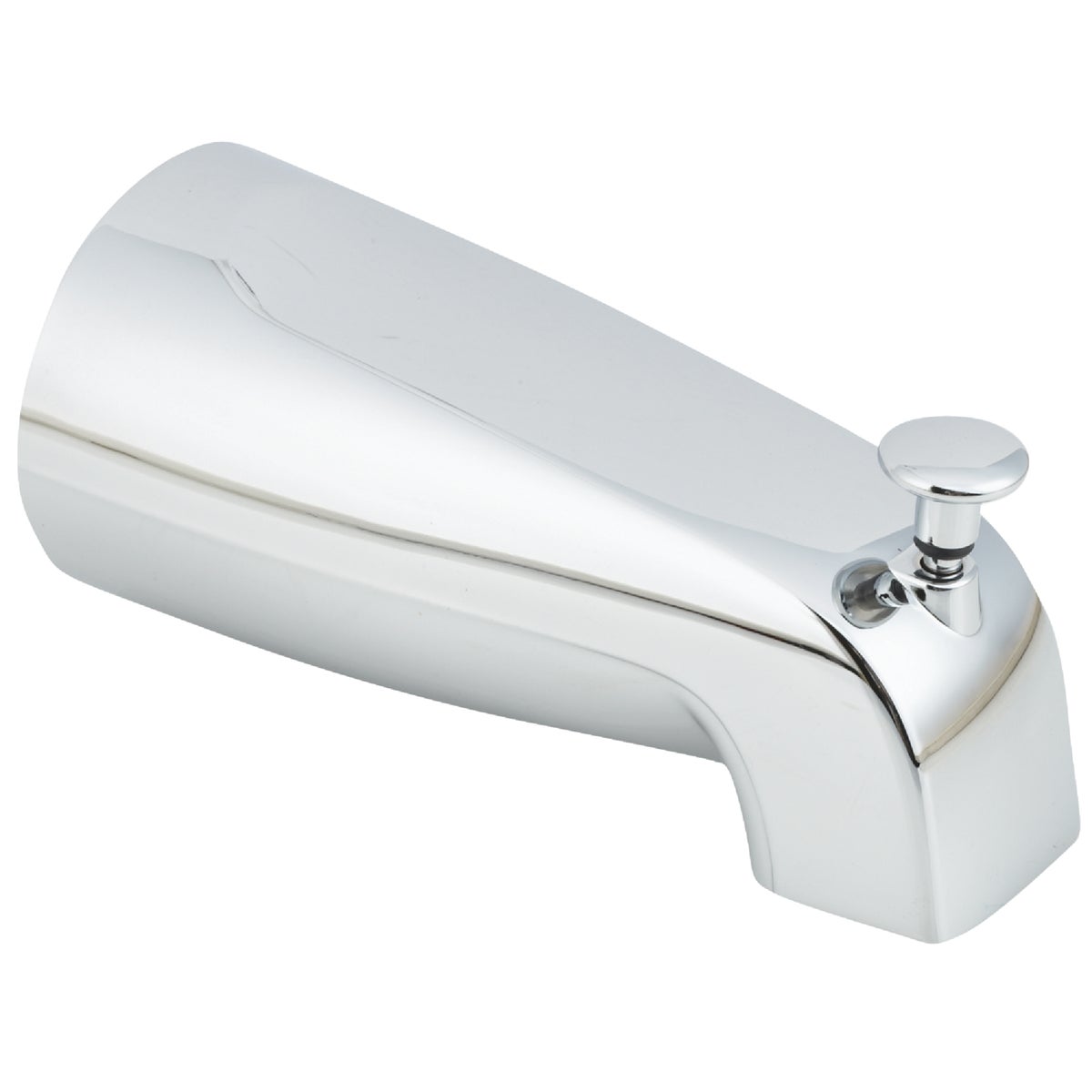 5-1/2 Inch Chrome Bathtub Spout With Diverter For Copper Tube