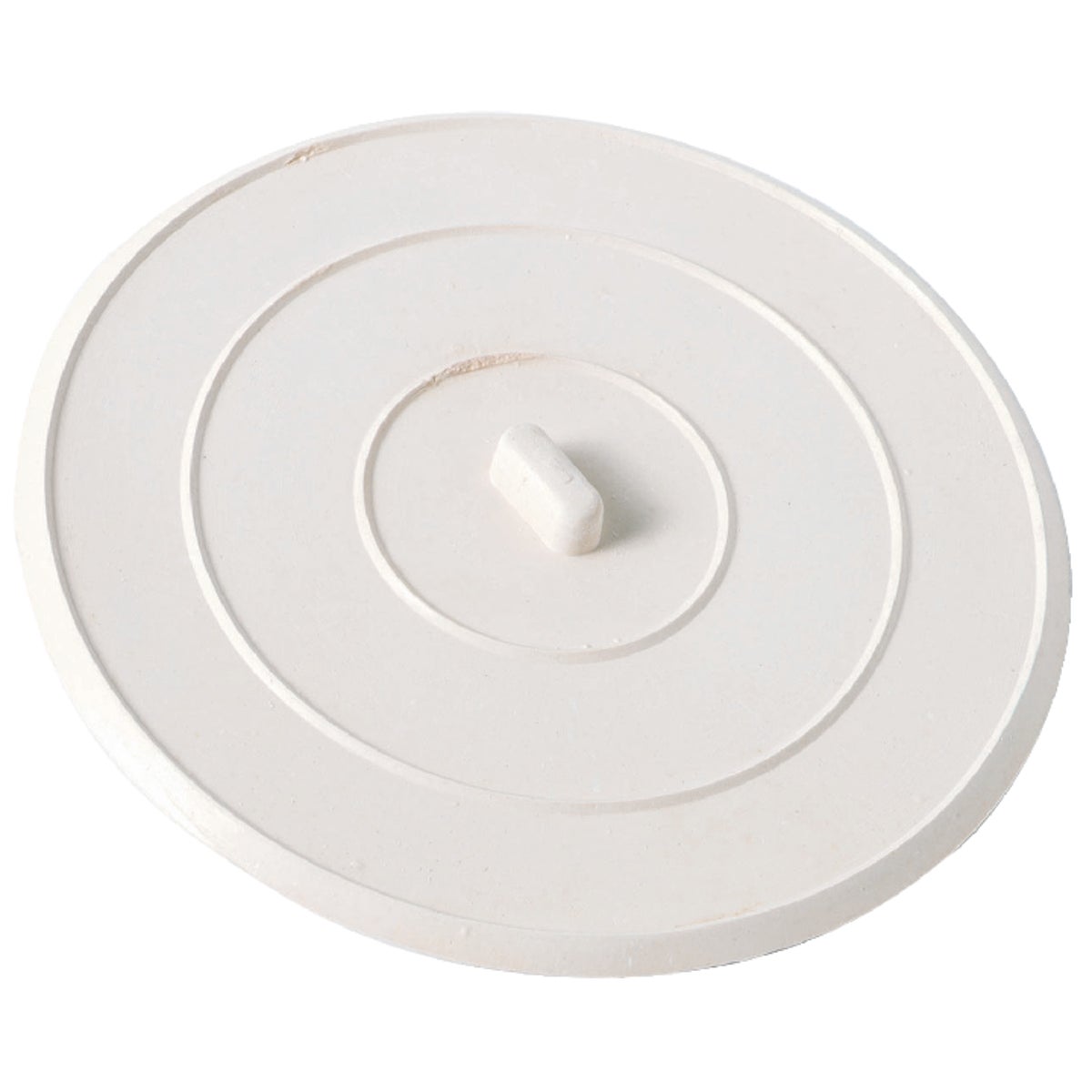 Suction-grip 5 Inch White Rubber Sink Drain Stopper Model 431125