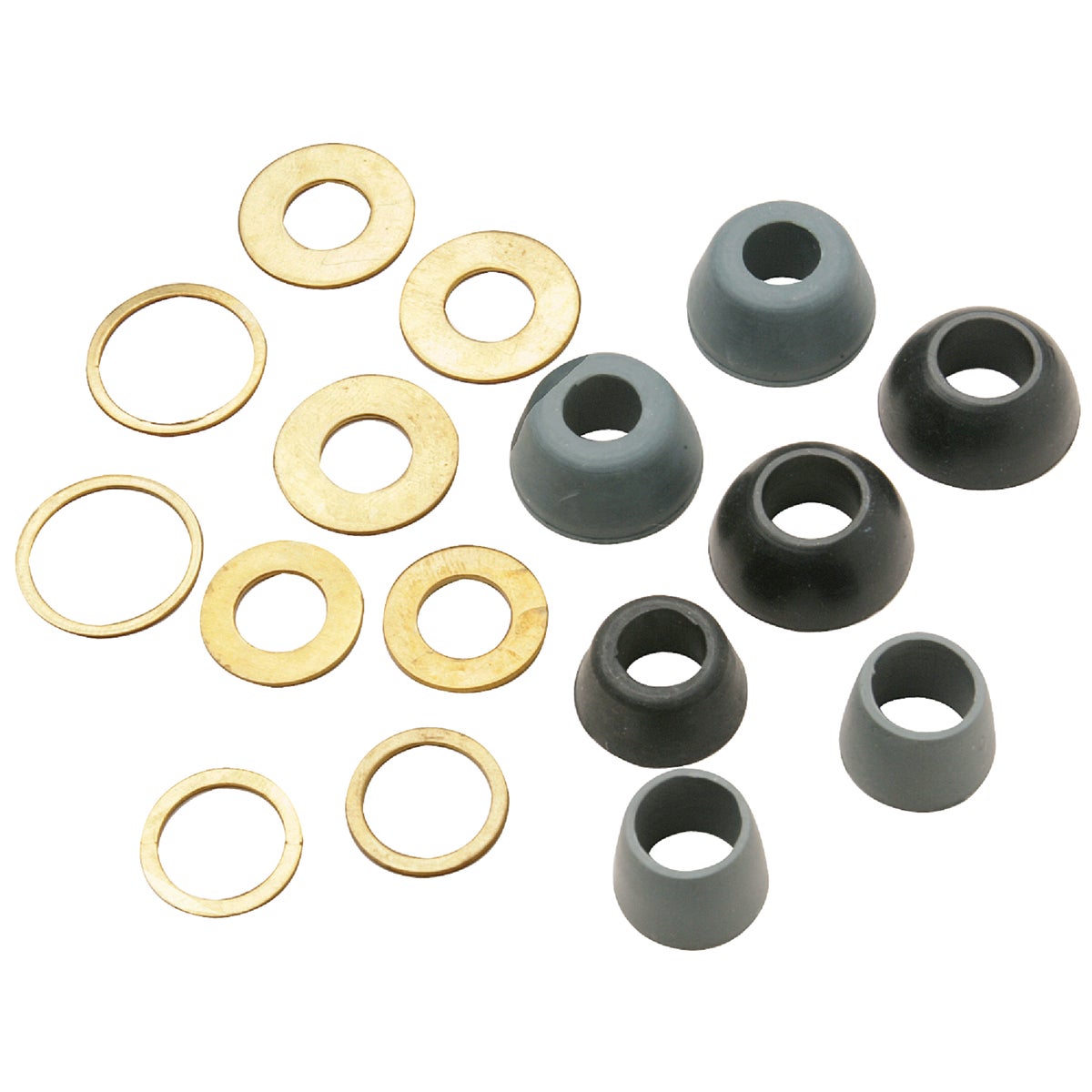 Assorted Black Faucet Washer Cone Washer Assortment 402308