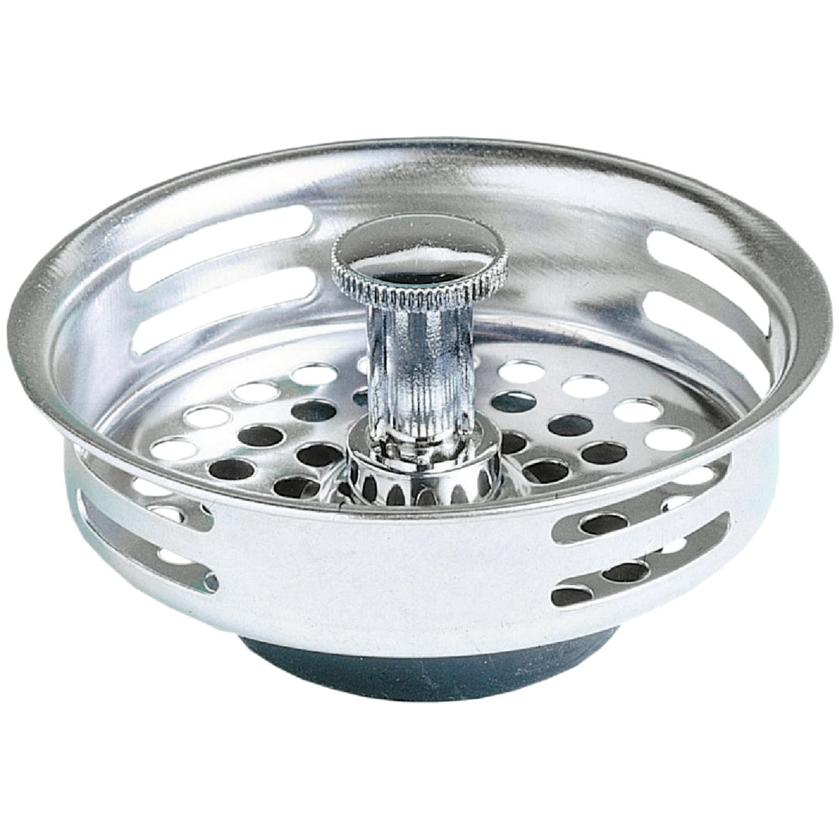 3-1/2 In. Stainless Steel Basket Strainer Stopper With Neoprene Rubber