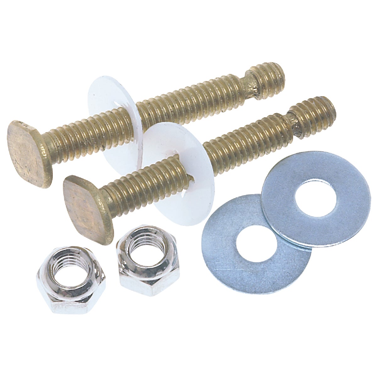 5/16 In. X 2-1/4 In. Steel Toilet Bolts Set With Washers And Nuts