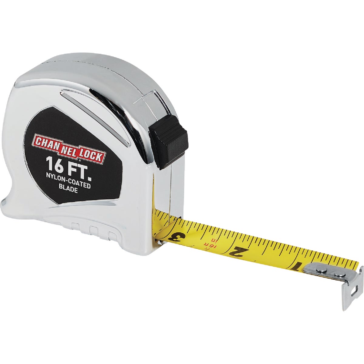16 Ft. Tape Measure With Nylon-coated Blade And Integrated Belt Clip