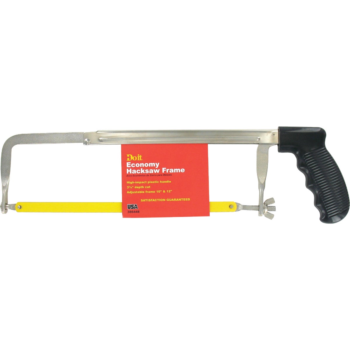 12 Inch Economy Hacksaw With Pistol Grip Handle And Adjustable Throat Depth