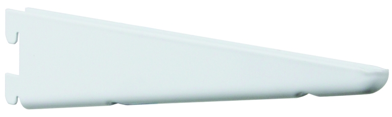 182 Series 12-1/2 In. White Steel Heavy-duty Double-slot Shelf Bracket