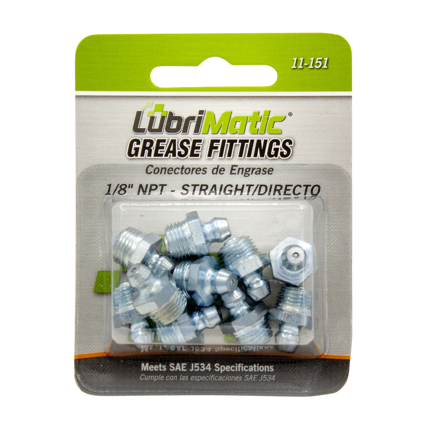 Plews Lubrimatic Straight, Short 1/8" Grease Fitting