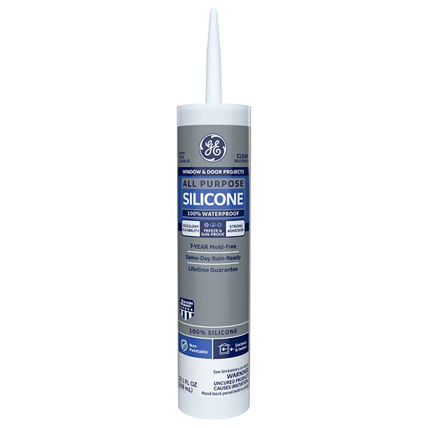 GE Window & Door All-Purpose Sealant, Clear, 10.1 Oz. Cartridge